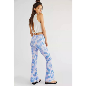 New Free People x Flare Street Endoria Patchwork Velvet Flare Pants sz Medium